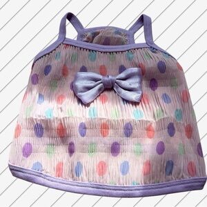 Polka Dot Pet Top with Bow